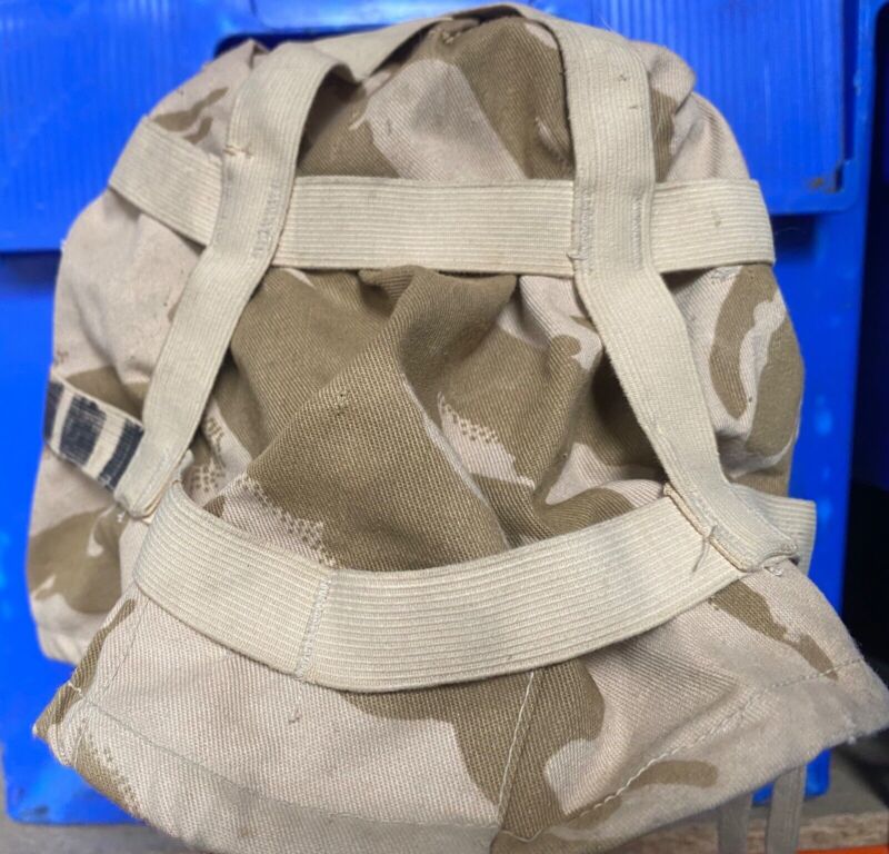 British Army Desert Storm Mk 6 Combat Lid - Desert DP Camouflage Cover. - The Militaria Shop