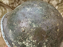 Load image into Gallery viewer, WW2 Mk3 High Rivet Turtle - British / Canadian Army Helmet - Nice Original - The Militaria Shop