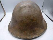 Load image into Gallery viewer, Original WW2 British / Canadian Army Mk3 High Rivet Turtle Army Combat Helmet - The Militaria Shop
