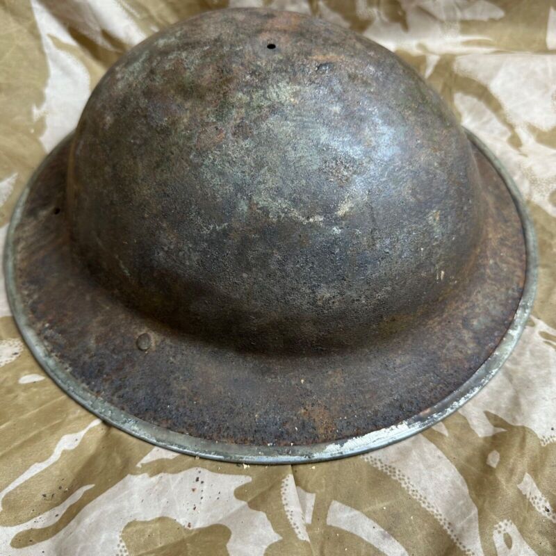 British Army Mk2 Brodie Helmet - Original WW2 - South African Manufactured - The Militaria Shop