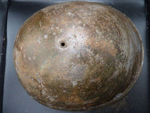 Load image into Gallery viewer, Mk3 Canadian / British Army Original WW2 Turtle Helmet High Rivet - The Militaria Shop