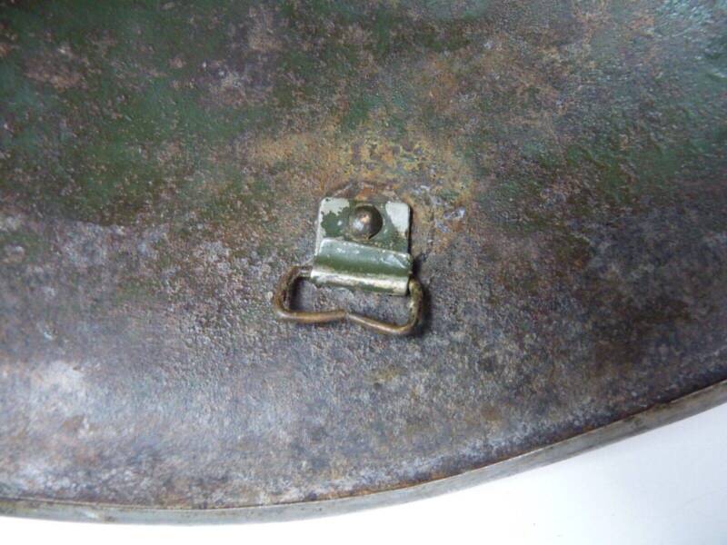 Original WW2 British / Canadian Army Mk3 High Rivet Turtle Army Combat Helmet - The Militaria Shop
