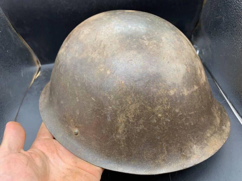 Original WW2 Onwards (1945-1952) British Army Mk4 Turtle Helmet - The Militaria Shop