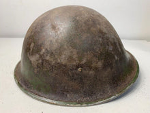 Load image into Gallery viewer, Mk3 Canadian / British Army Original WW2 Turtle Helmet High Rivet - The Militaria Shop