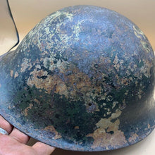 Load image into Gallery viewer, Original WW2 British / Canadian Army Mk3 Hight Rivet Turtle Army Combat Helmet - The Militaria Shop