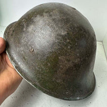 Load image into Gallery viewer, Original WW2 Helmet British / Canadian Army WW2 Mk3 Turtle Helmet - The Militaria Shop