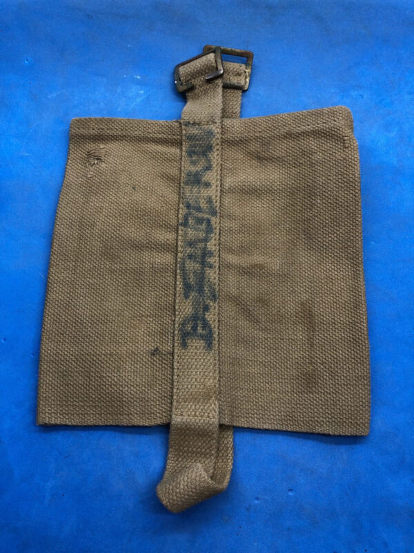 WW2 British Army 37 Pattern Webbing Water Bottle Carrier Harness - 1945 Dated - The Militaria Shop