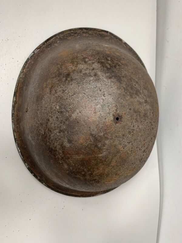 Mk3 Canadian / British Army Original WW2 Turtle Helmet High Rivet - The Militaria Shop