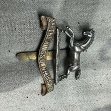 Load image into Gallery viewer, Original WW2 British Army Cap Badge - 3rd The King's Own Hussars - The Militaria Shop