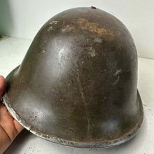 Load image into Gallery viewer, Original WW2 Helmet British / Canadian Army WW2 Mk3 Turtle Helmet - The Militaria Shop