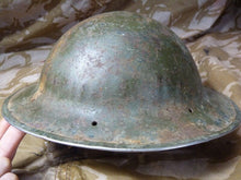 Load image into Gallery viewer, Original WW2 British Style South African Mk2 Army Combat Helmet - The Militaria Shop