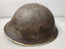 Load image into Gallery viewer, Mk3 Canadian / British Army Original WW2 Turtle Helmet High Rivet - The Militaria Shop