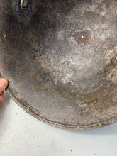 Load image into Gallery viewer, Mk3 Canadian / British Army Original WW2 Turtle Helmet High Rivet - The Militaria Shop