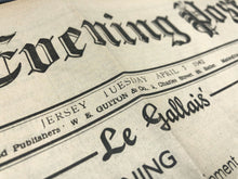Load image into Gallery viewer, Original WW2 British Newspaper Channel Islands Occupation Jersey - April 1942 - The Militaria Shop