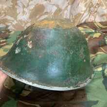 Charger l'image dans la galerie, Original WW2 British / Canadian Mk3 Army Combat Helmet - Canadian Div Sign RARE - The Militaria Shop