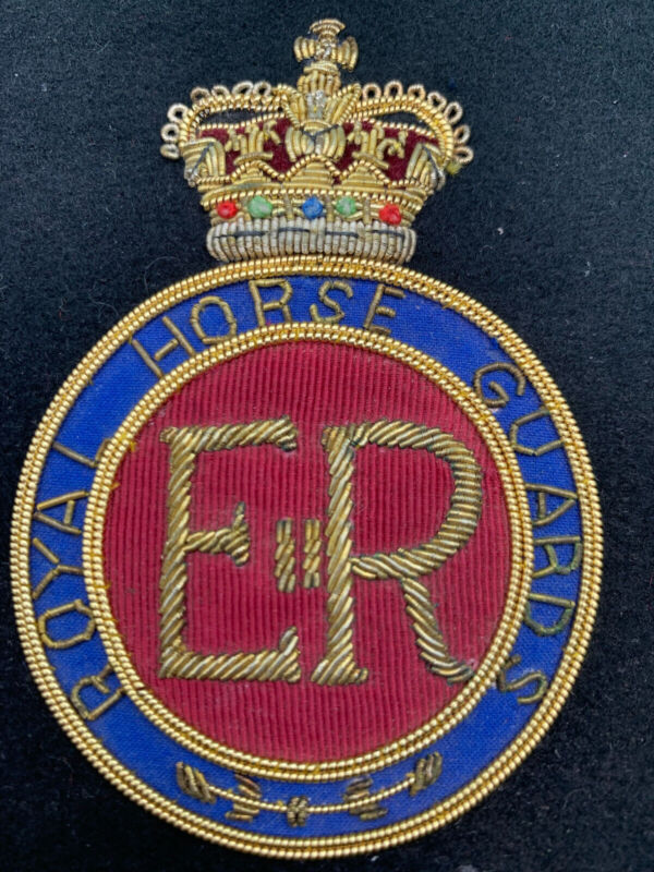 British Army Bullion Embroidered Blazer Badge - Royal Horse Guards - The Militaria Shop
