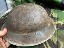 Charger l'image dans la galerie, British Army Mk2 Brodie Helmet - Original WW2 - South African Manufactured - The Militaria Shop