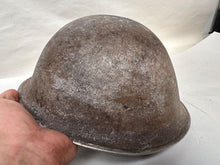 Load image into Gallery viewer, Mk3 Canadian / British Army Original WW2 Turtle Helmet High Rivet - The Militaria Shop