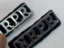 Load image into Gallery viewer, Original British Northern Rhodesian Police Reserve Shoulder Titles - The Militaria Shop
