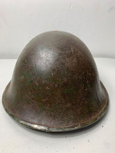 Load image into Gallery viewer, Mk3 Canadian / British Army Original WW2 Turtle Helmet High Rivet - The Militaria Shop