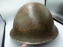 Load image into Gallery viewer, Mk3 Canadian / British Army Original WW2 Turtle Helmet High Rivet - The Militaria Shop