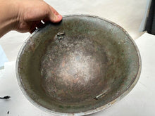 Load image into Gallery viewer, Mk3 Canadian / British Army Original WW2 Turtle Helmet High Rivet - The Militaria Shop