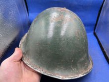 Load image into Gallery viewer, Original WW2 British Army Mk3 Combat Helmet & Liner Set - The Militaria Shop