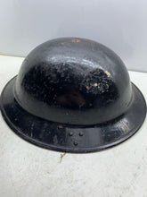 Load image into Gallery viewer, Original WW2 British Army / Civil Defence Black Mk2 Helmet - The Militaria Shop