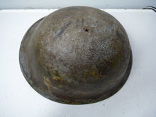 Load image into Gallery viewer, Mk3 Canadian / British Army Original WW2 Turtle Helmet High Rivet - The Militaria Shop