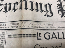 Load image into Gallery viewer, Original WW2 British Newspaper Channel Islands Occupation Jersey - August 1941 - The Militaria Shop