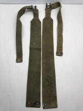 Load image into Gallery viewer, Original WW2 British Army 37 Pattern L Straps Pair - Wartime Dated - The Militaria Shop