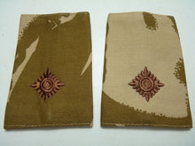 Charger l'image dans la galerie, Desert DPM Rank Slides / Epaulette Pair Genuine British Army - NEW - The Militaria Shop