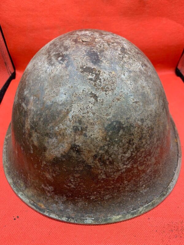 Mk3 Turtle Helmet - Original WW2 British / Canadian Army Combat Helmet - The Militaria Shop