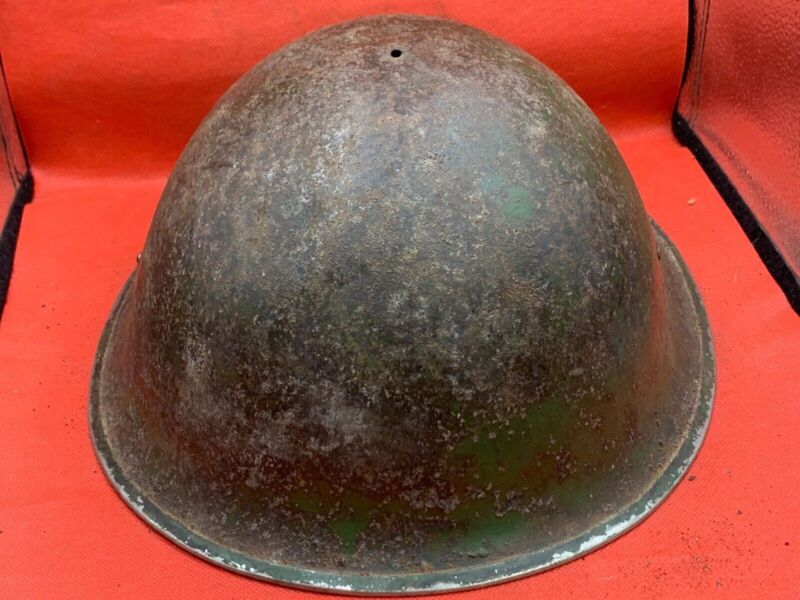 Mk3 Turtle Helmet - Original WW2 British / Canadian Army Combat Helmet - The Militaria Shop