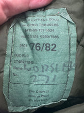 Load image into Gallery viewer, Genuine British Army Green Extreme Cold Weather Combat Liner Trousers-Size 76/82 - The Militaria Shop