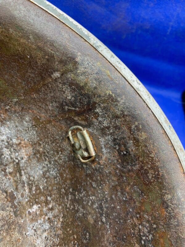 WW2 Canadian Army Mk3 Turtle Helmet - Original WW2 Helmet Shell - High Rivet - The Militaria Shop