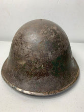 Load image into Gallery viewer, Mk3 Canadian / British Army Original WW2 Turtle Helmet High Rivet - The Militaria Shop