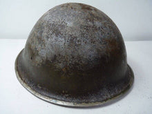 Charger l'image dans la galerie, Original WW2 British / Canadian Army Mk3 High Rivet Turtle Army Combat Helmet - The Militaria Shop