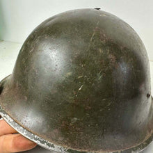Load image into Gallery viewer, Original WW2 Helmet British / Canadian Army WW2 Mk3 Turtle Helmet - The Militaria Shop