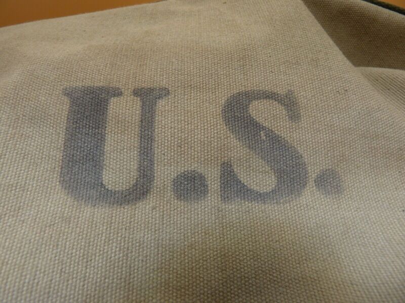 Original WW2 US Army M1928 Haversack Pack Tail - 1944 Dated - The Militaria Shop