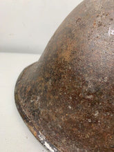 Load image into Gallery viewer, Mk3 Canadian / British Army Original WW2 Turtle Helmet High Rivet - The Militaria Shop