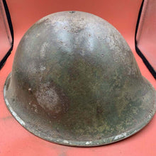 Charger l'image dans la galerie, Original British / Canadian Army WW2 Soldiers Military Combat Mk3 Turtle Helmet - The Militaria Shop