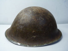 Load image into Gallery viewer, Mk3 Canadian / British Army Original WW2 Turtle Helmet High Rivet - The Militaria Shop