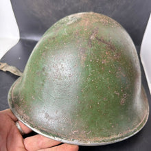 Load image into Gallery viewer, Original WW2 British / Canadian Army Mk3 Combat Helmet & Liner - The Militaria Shop