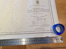 Load image into Gallery viewer, WW2 British 1952 Dated ADMIRALTY EDITION map of THE GULF OF ST. LAWRENCE. - The Militaria Shop