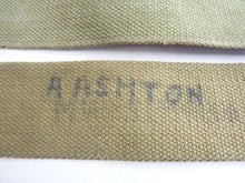 Load image into Gallery viewer, Original WW2 Pattern British Army L Straps Pair - 37 Pattern Webbing Haversack - The Militaria Shop