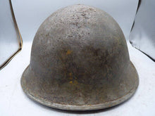 Load image into Gallery viewer, Original WW2 British / Canadian Army Mk3 High Rivet Turtle Army Combat Helmet - The Militaria Shop