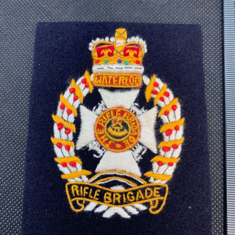 British Army The Rifle Brigade Regiment Embroidered Blazer Badge - The Militaria Shop