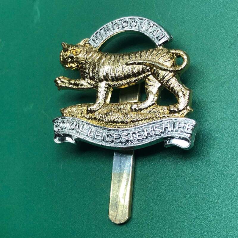Original British Army Leicestershire Regiment Cap Badge - The Militaria Shop
