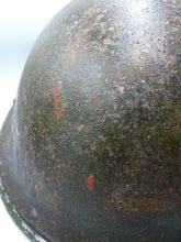 Load image into Gallery viewer, Mk3 Canadian / British Army Original WW2 Turtle Helmet High Rivet - The Militaria Shop